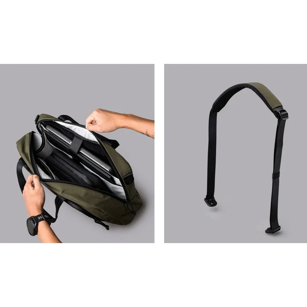 Alpaka Bravo Brief Green Axoflux 400D Laptop Bag Messenger AA010820524 NEW‎